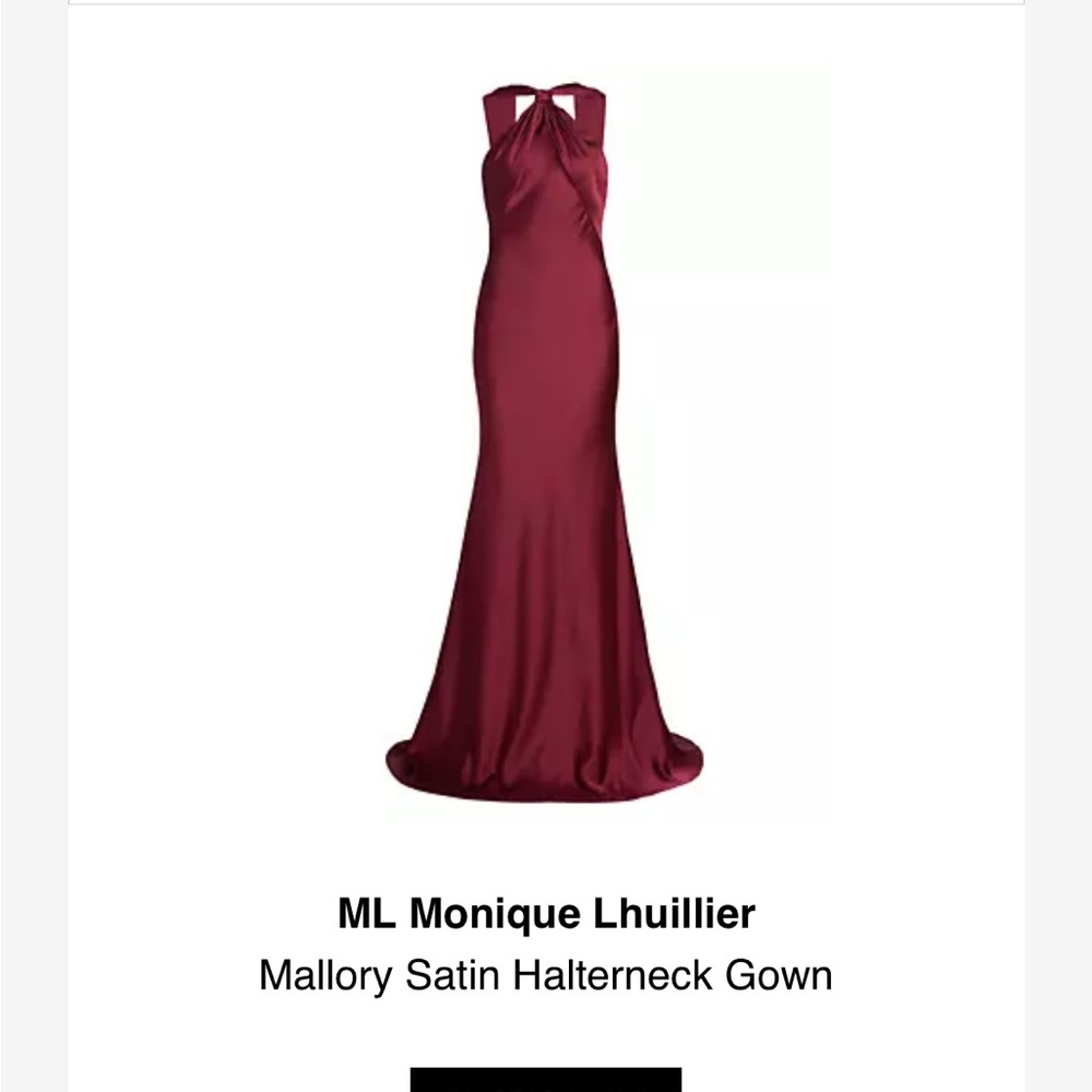 Burgundy Evening Gown Monique Lhullier